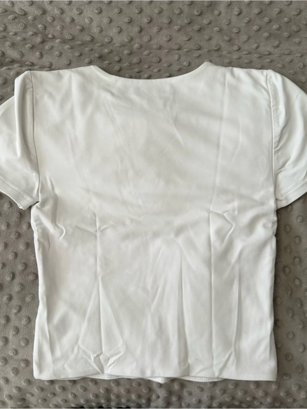 Babaton White Crewneck Short Sleeve Tee